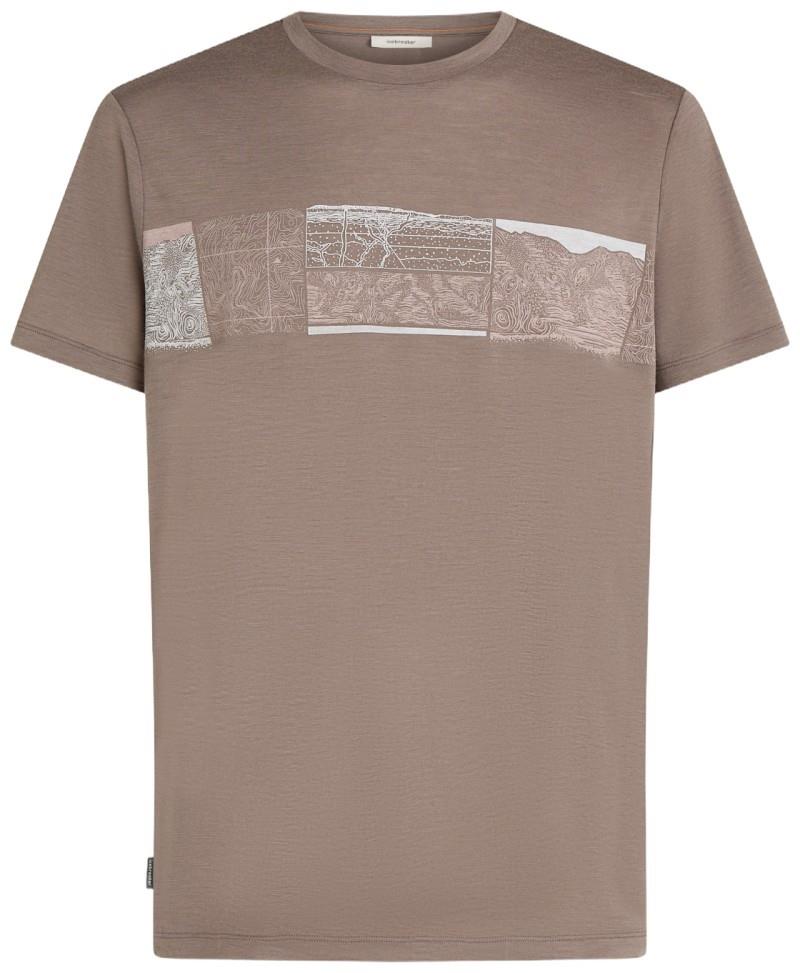 Merino 150 Tech Lite SS Tee - Elevation Line - Mens - porcini 1