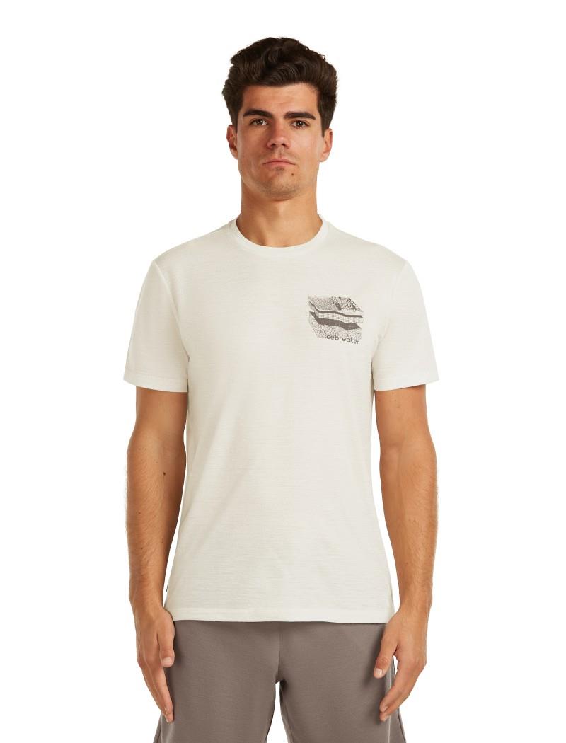 Merino 150 Tech Lite SS Tee - Evolving Layers - Mens - ecru heather 1