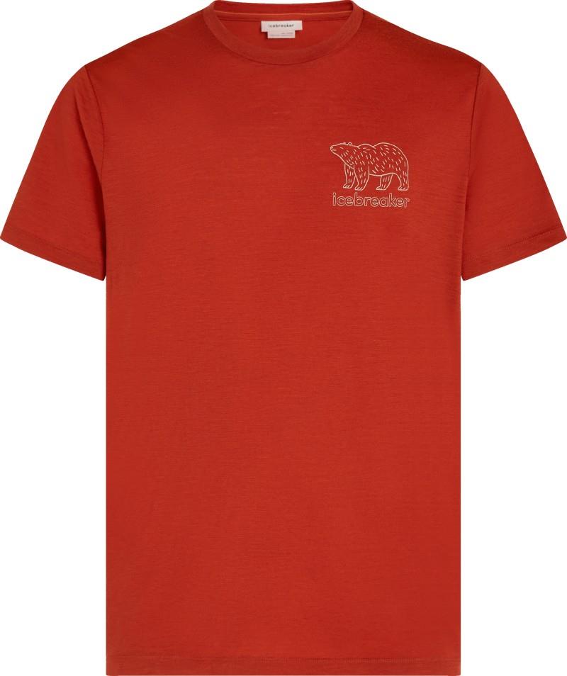 Merino 150 Tech Lite SS Tee - Forest Footsteps - Mens - agate 1
