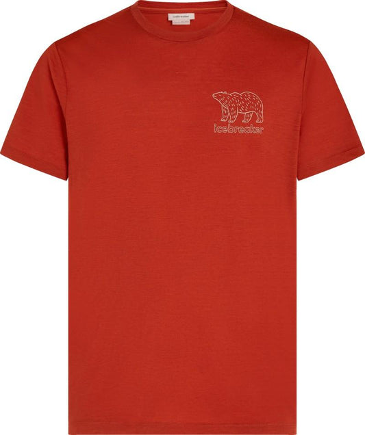 Merino 150 Tech Lite SS Tee - Forest Footsteps - Mens - agate 1