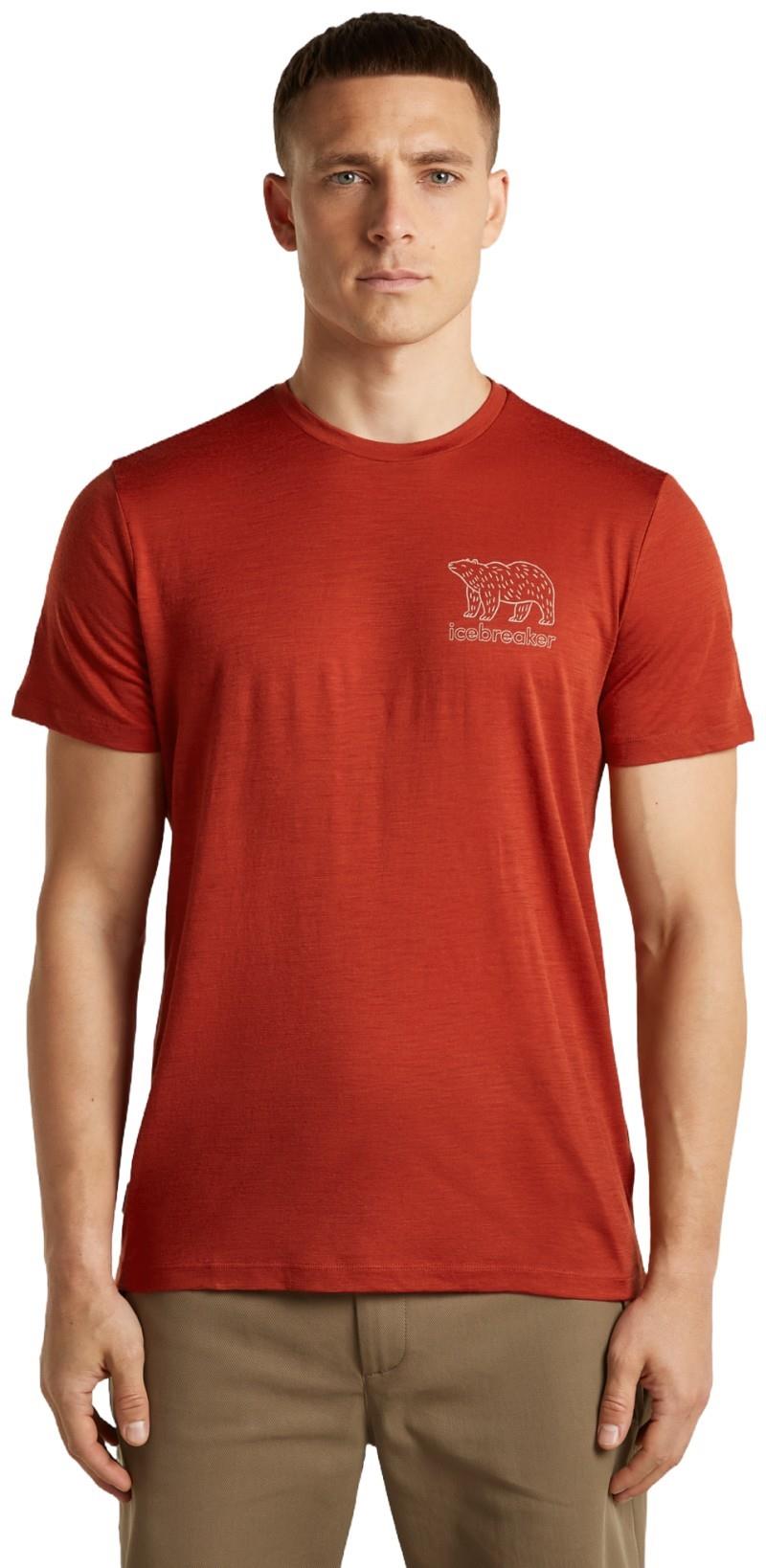 Merino 150 Tech Lite SS Tee - Forest Footsteps - Mens - agate 1