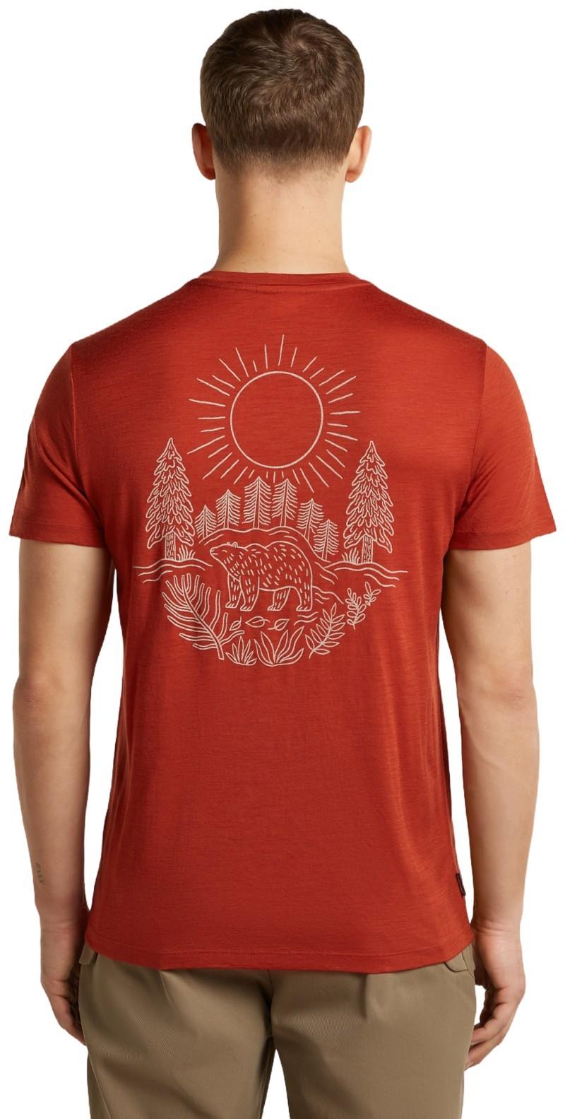 Merino 150 Tech Lite SS Tee - Forest Footsteps - Mens - agate 1
