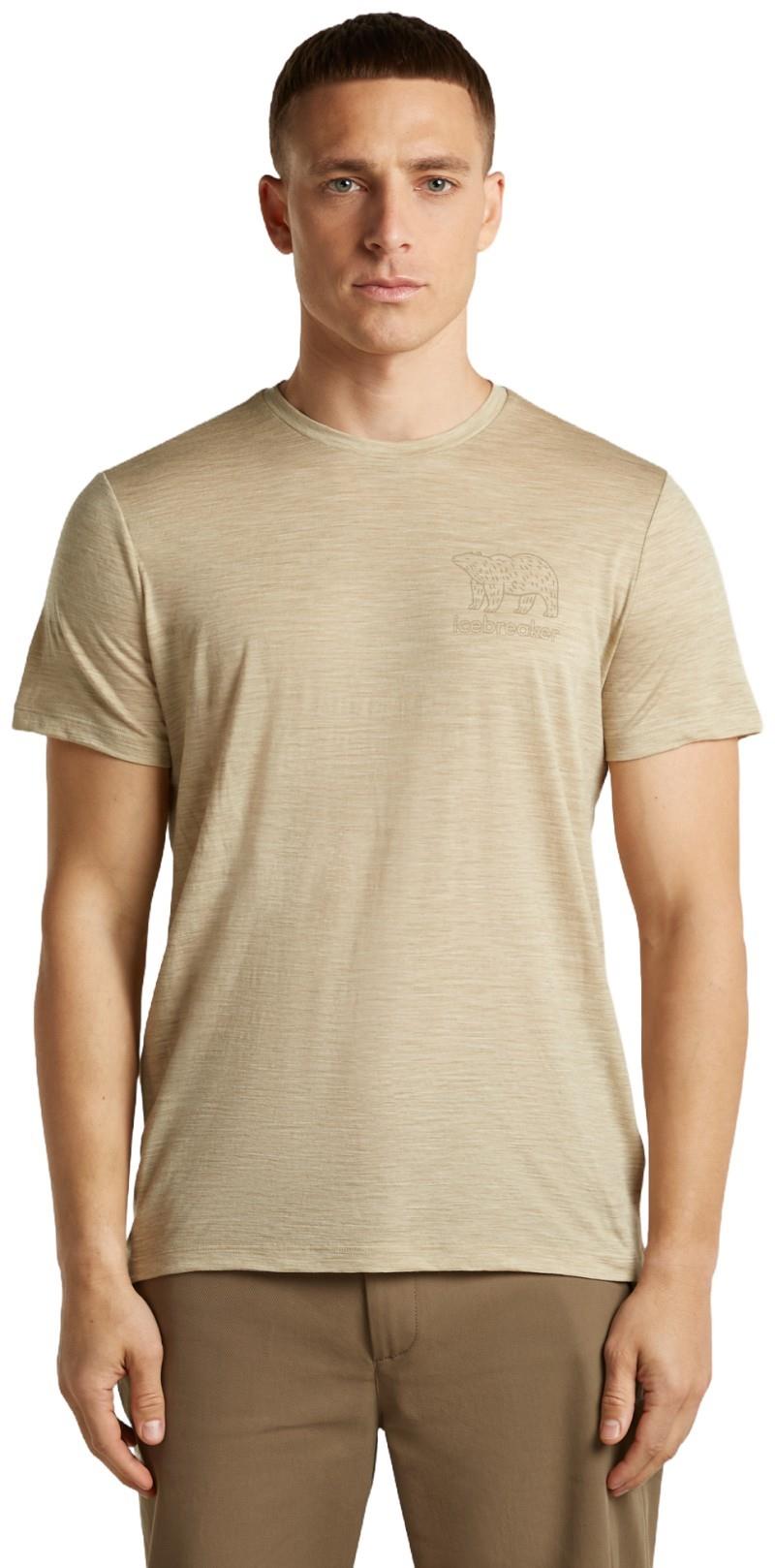 Merino 150 Tech Lite SS Tee - Forest Footsteps - Mens - bay heather 1