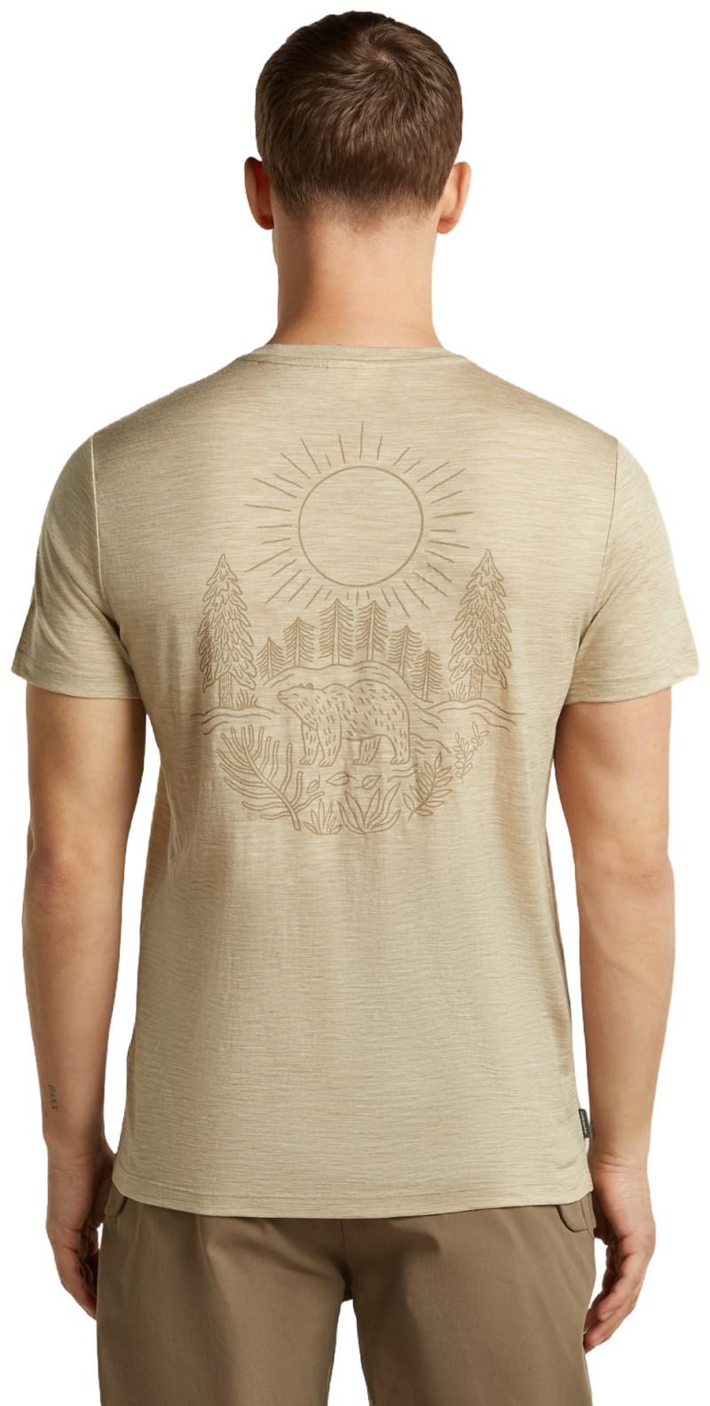 Merino 150 Tech Lite SS Tee - Forest Footsteps - Mens - bay heather 1