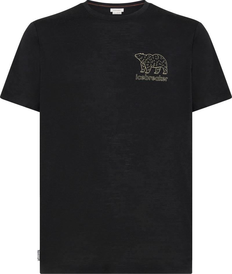 Merino 150 Tech Lite SS Tee - Forest Footsteps - Mens - black 1