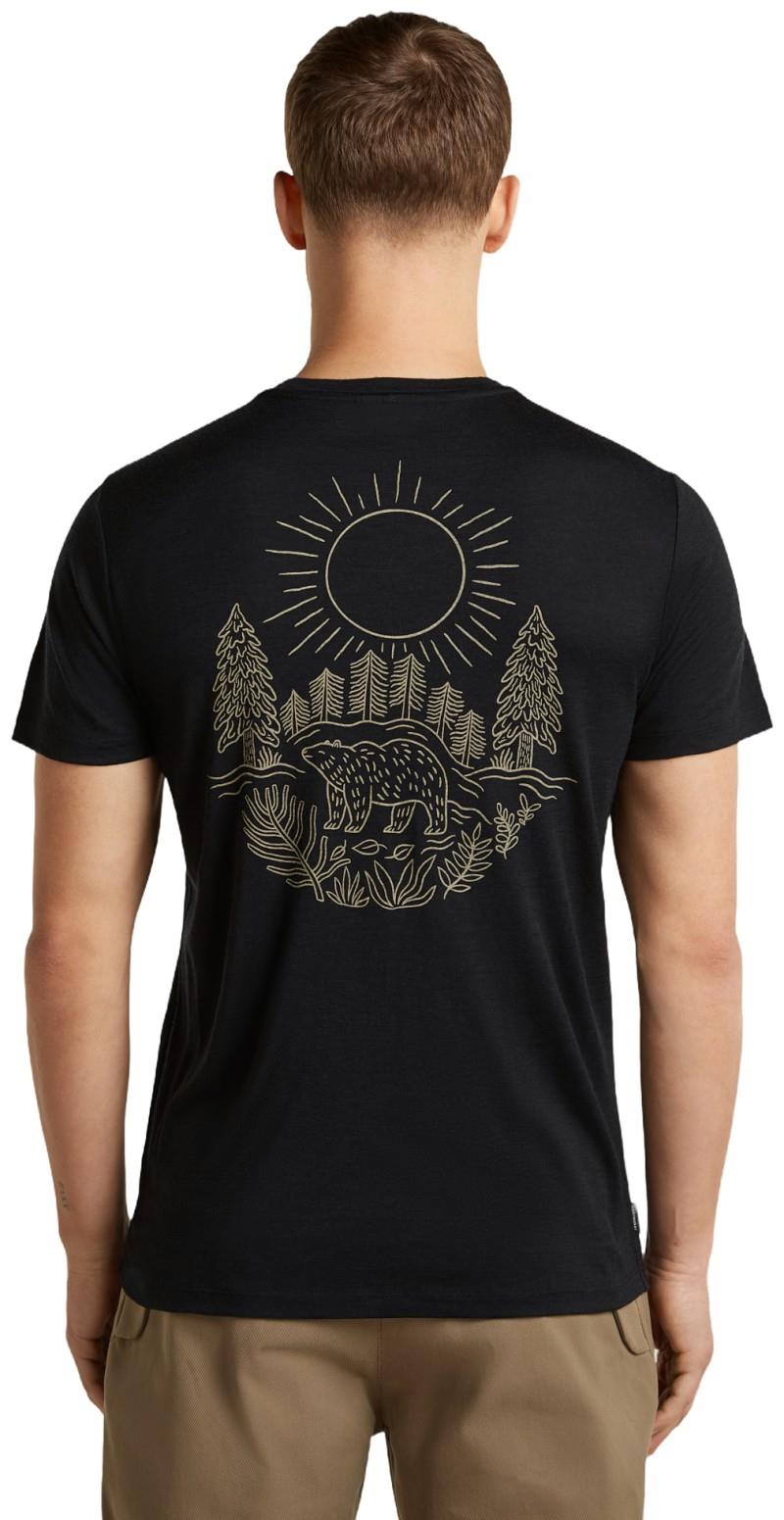 Merino 150 Tech Lite SS Tee - Forest Footsteps - Mens - black 1