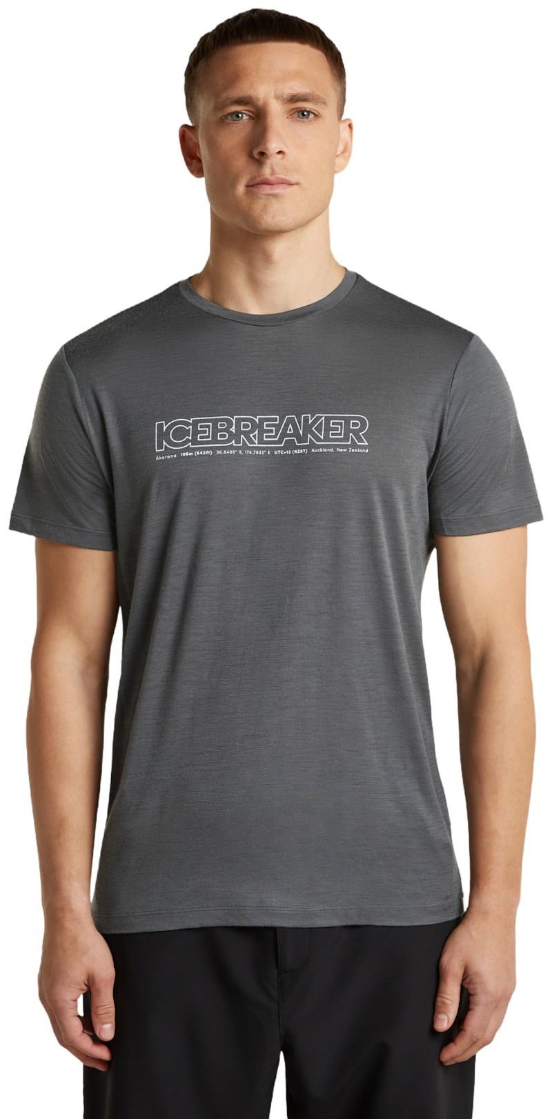 Merino 150 Tech Lite SS Tee - IB Coordinates - Mens - obsidian 1