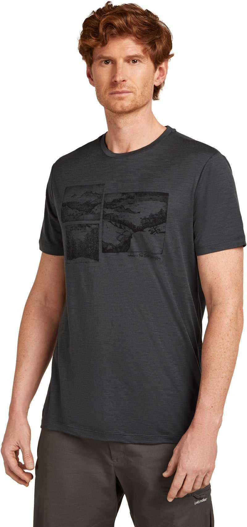 Merino 150 Tech Lite SS Tee - Journey - Mens - obsidian 1