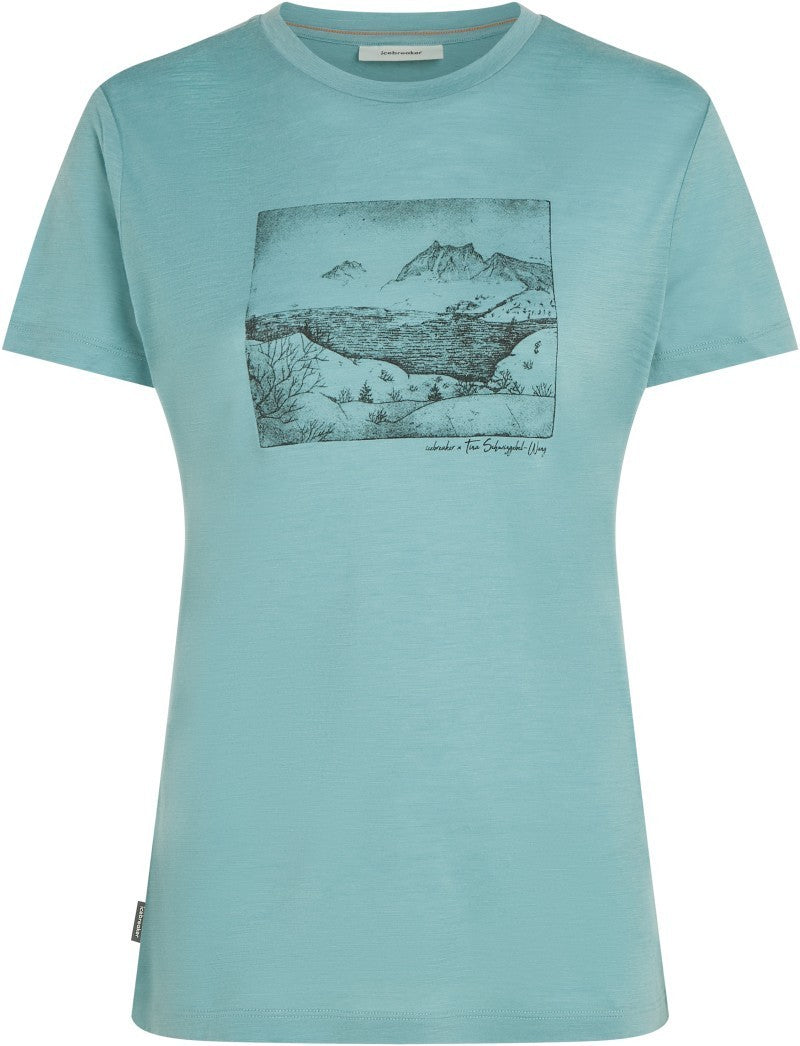 Merino 150 Tech Lite SS Tee - Lake View - Womens - hydro 1