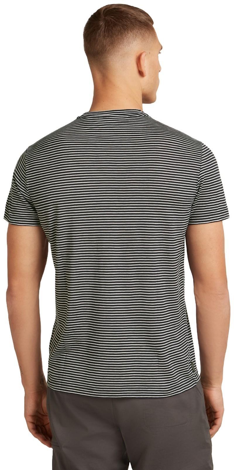 Merino 150 Tech Lite SS Tee - Mens - midnight navy / snow - stripe 1