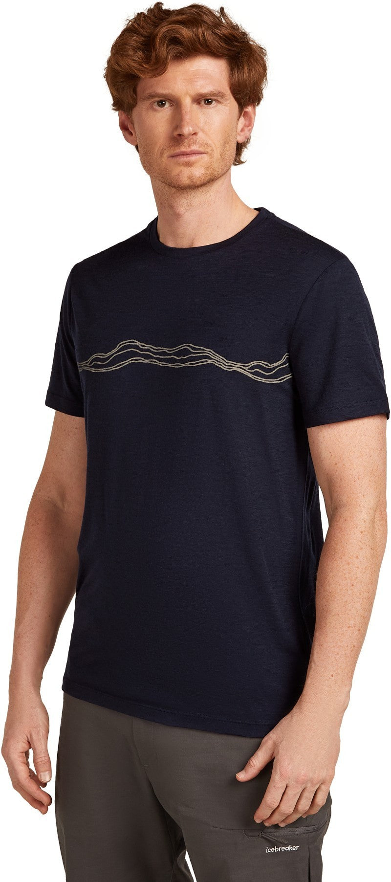 Merino 150 Tech Lite SS Tee - Mountain Pulse - Mens - midnight navy 1
