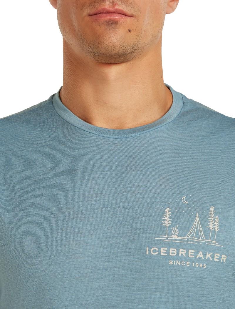 Merino 150 Tech Lite SS Tee - Peaceful Pass - Mens - flint blue 1