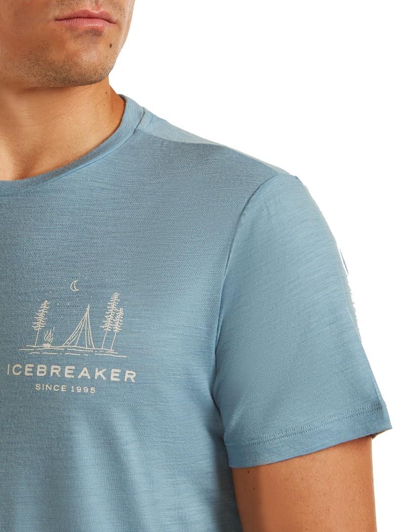 Merino 150 Tech Lite SS Tee - Peaceful Pass - Mens - flint blue 1