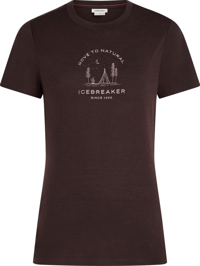 Merino 150 Tech Lite SS Tee - Peaceful Pass - Womens - bittersweet 1