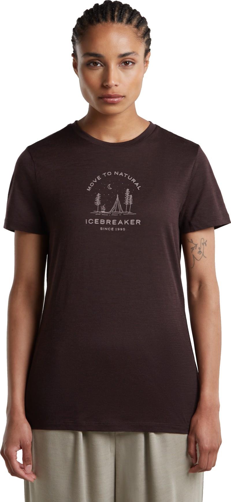 Merino 150 Tech Lite SS Tee - Peaceful Pass - Womens - bittersweet 1