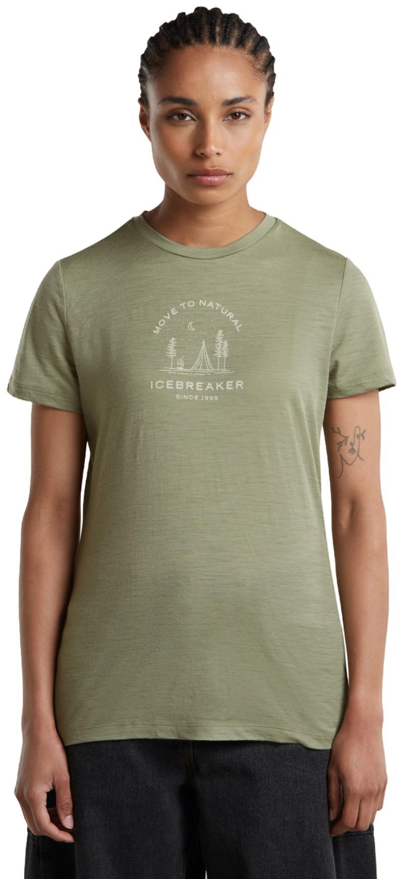 Merino 150 Tech Lite SS Tee - Peaceful Pass - Womens - lichen 1
