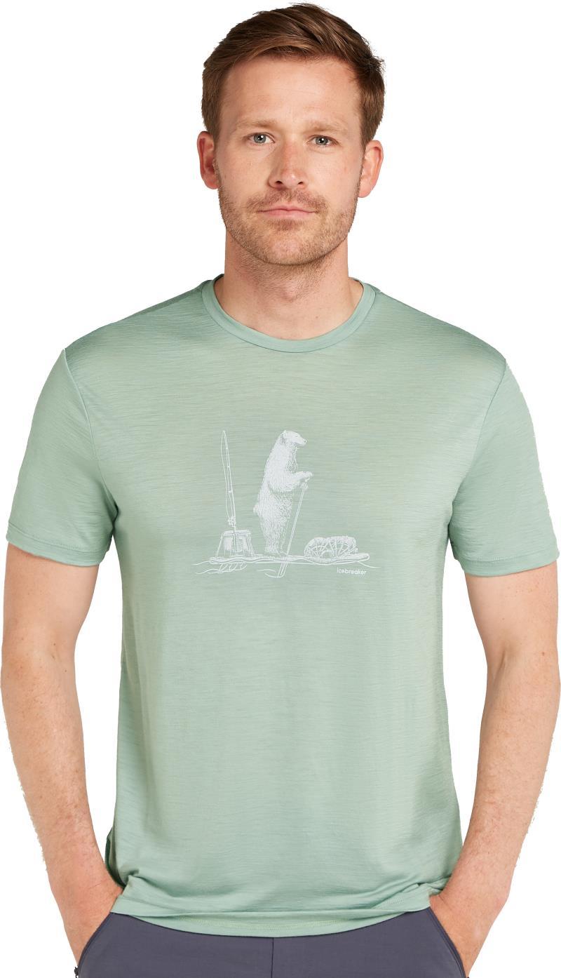 Merino 150 Tech Lite SS Tee - Polar Paddle - Mens - Moss 2
