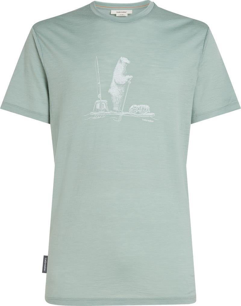 Merino 150 Tech Lite SS Tee - Polar Paddle - Mens - Moss 1