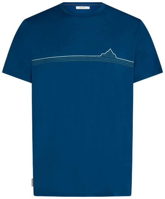 Merino 150 Tech Lite SS Tee - Range Stripes - Mens - atlantis 1