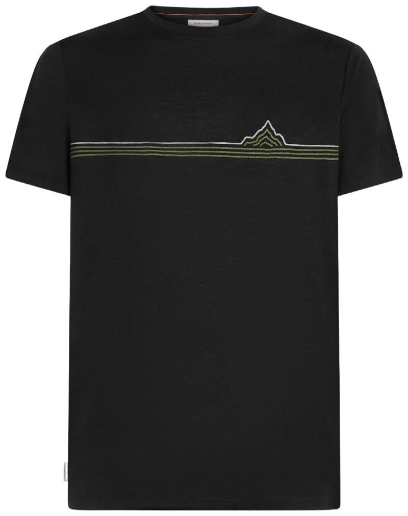 Merino 150 Tech Lite SS Tee - Range Stripes - Mens - black 1