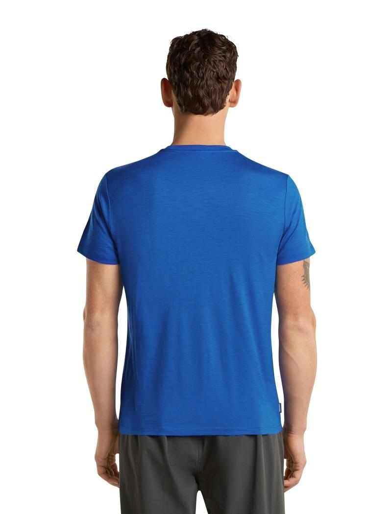 Merino 150 Tech Lite SS Tee - Range Stripes - Mens - lazurite 1