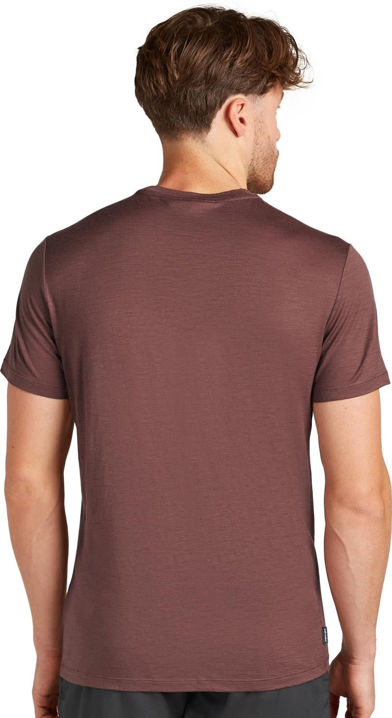 Merino 150 Tech Lite SS Tee - Single Line Camp - Mens - carob 1
