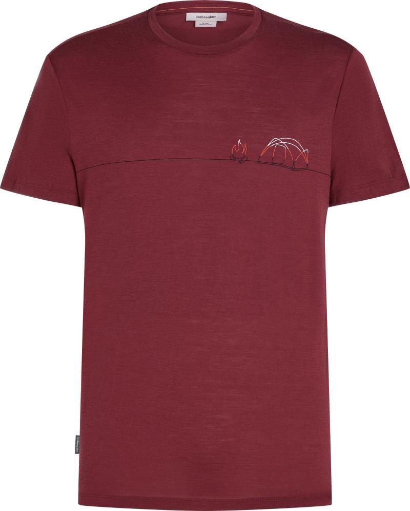 Merino 150 Tech Lite SS Tee - Single Line Camp - Mens - port 1
