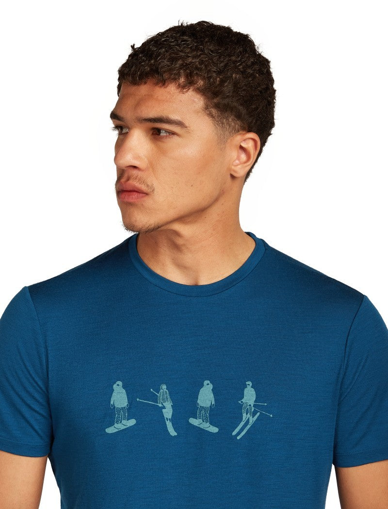 Merino 150 Tech Lite SS Tee - Snow Day - Mens - atlantis 1