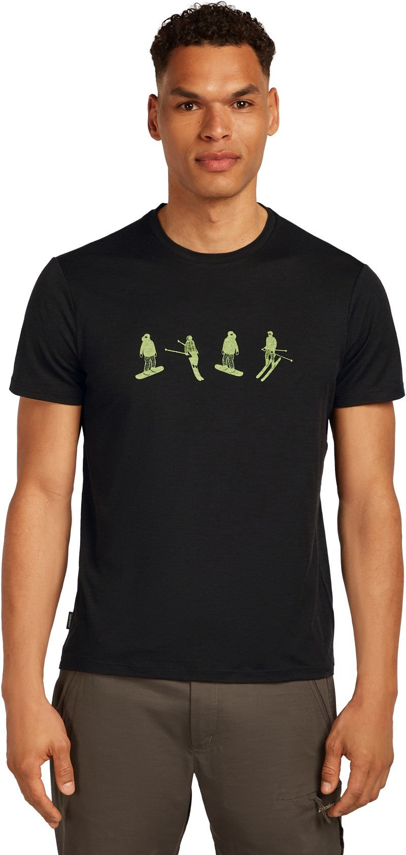 Merino 150 Tech Lite SS Tee - Snow Day - Mens - black 1
