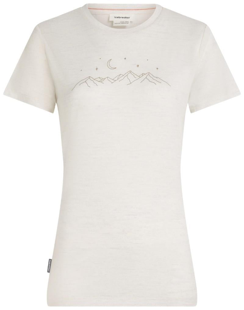 Merino 150 Tech Lite SS Tee - Sparkling Stars - Womens - ecru heather 1