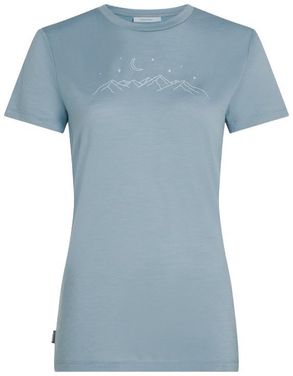 Merino 150 Tech Lite SS Tee - Sparkling Stars - Womens - flint blue 1