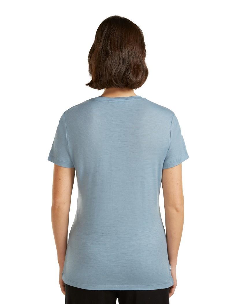 Merino 150 Tech Lite SS Tee - Sparkling Stars - Womens - flint blue 1