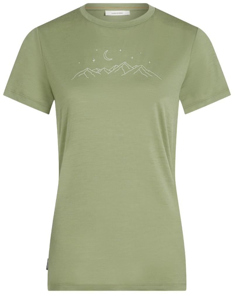 Merino 150 Tech Lite SS Tee - Sparkling Stars - Womens - lichen 1