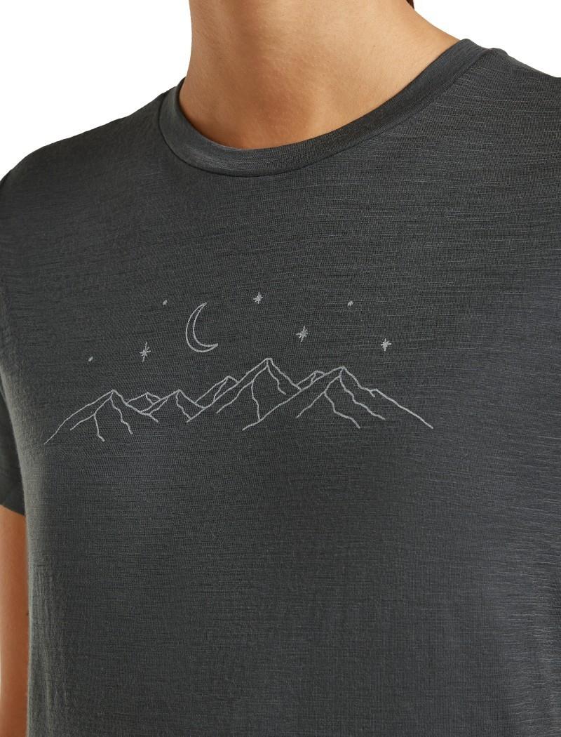Merino 150 Tech Lite SS Tee - Sparkling Stars - Womens - obsidian 1