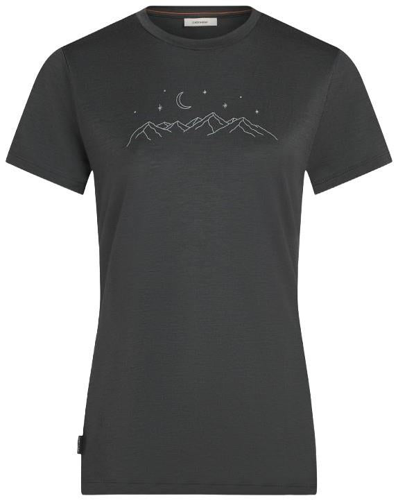 Merino 150 Tech Lite SS Tee - Sparkling Stars - Womens - obsidian 1