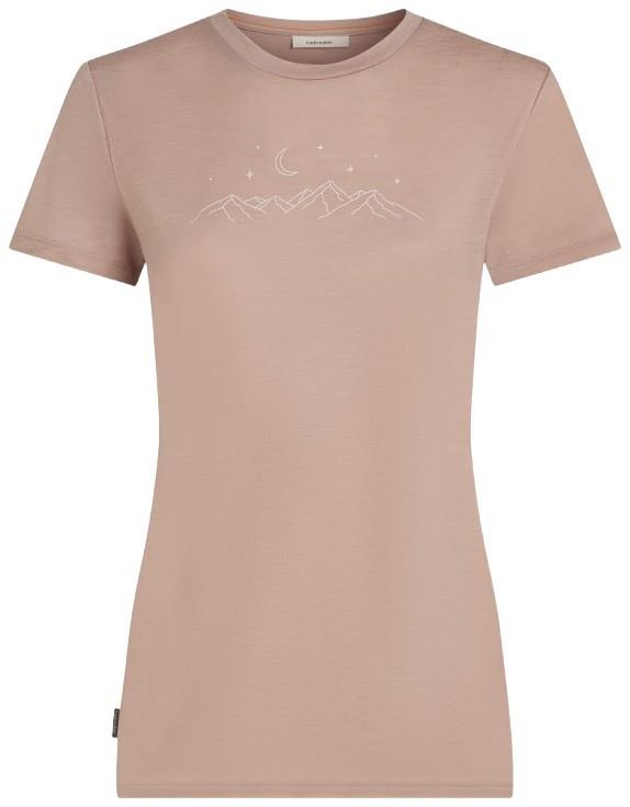Merino 150 Tech Lite SS Tee - Sparkling Stars - Womens - pink quartz 1