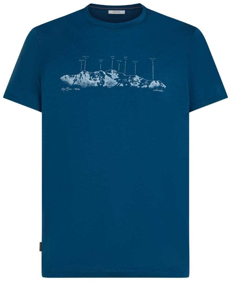 Merino 150 Tech Lite SS Tee - The Peaks - Mens - atlantis 1