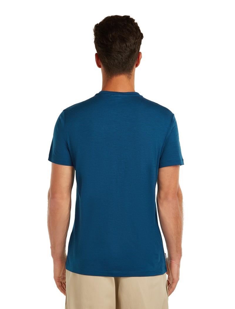 Merino 150 Tech Lite SS Tee - The Peaks - Mens - atlantis 1