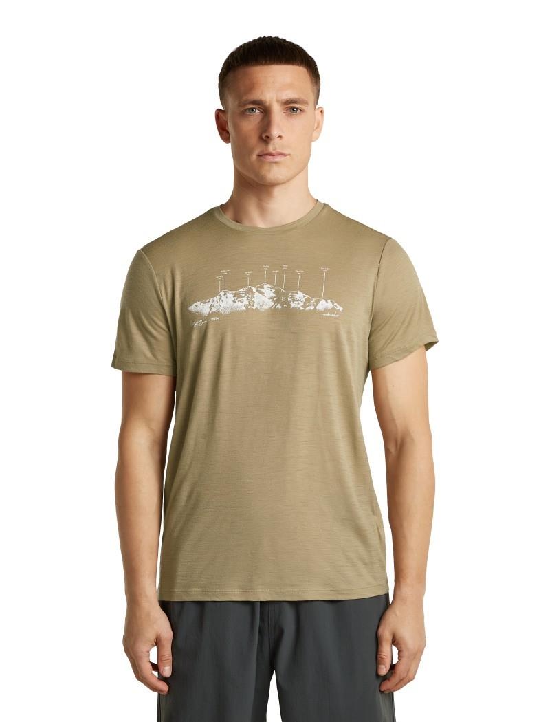 Merino 150 Tech Lite SS Tee - The Peaks - Mens - cumin 1