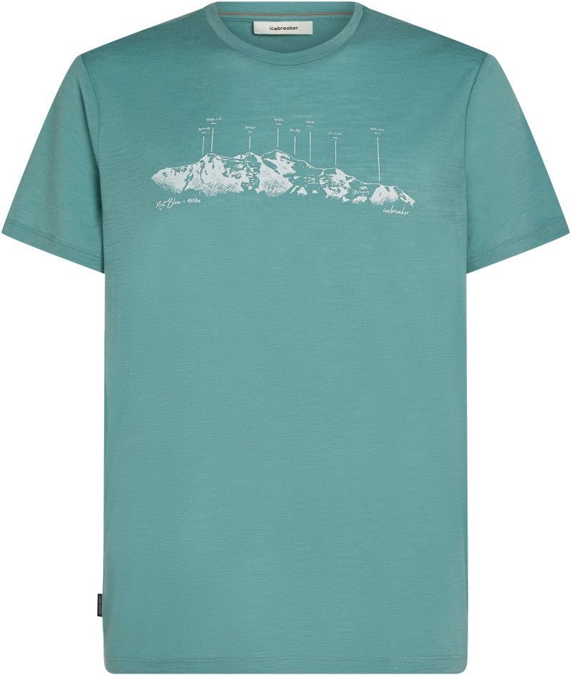Merino 150 Tech Lite SS Tee - The Peaks - Mens - hydro 1