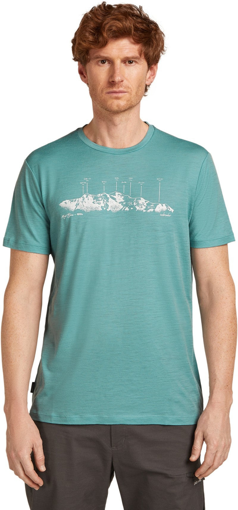 Merino 150 Tech Lite SS Tee - The Peaks - Mens - hydro 1