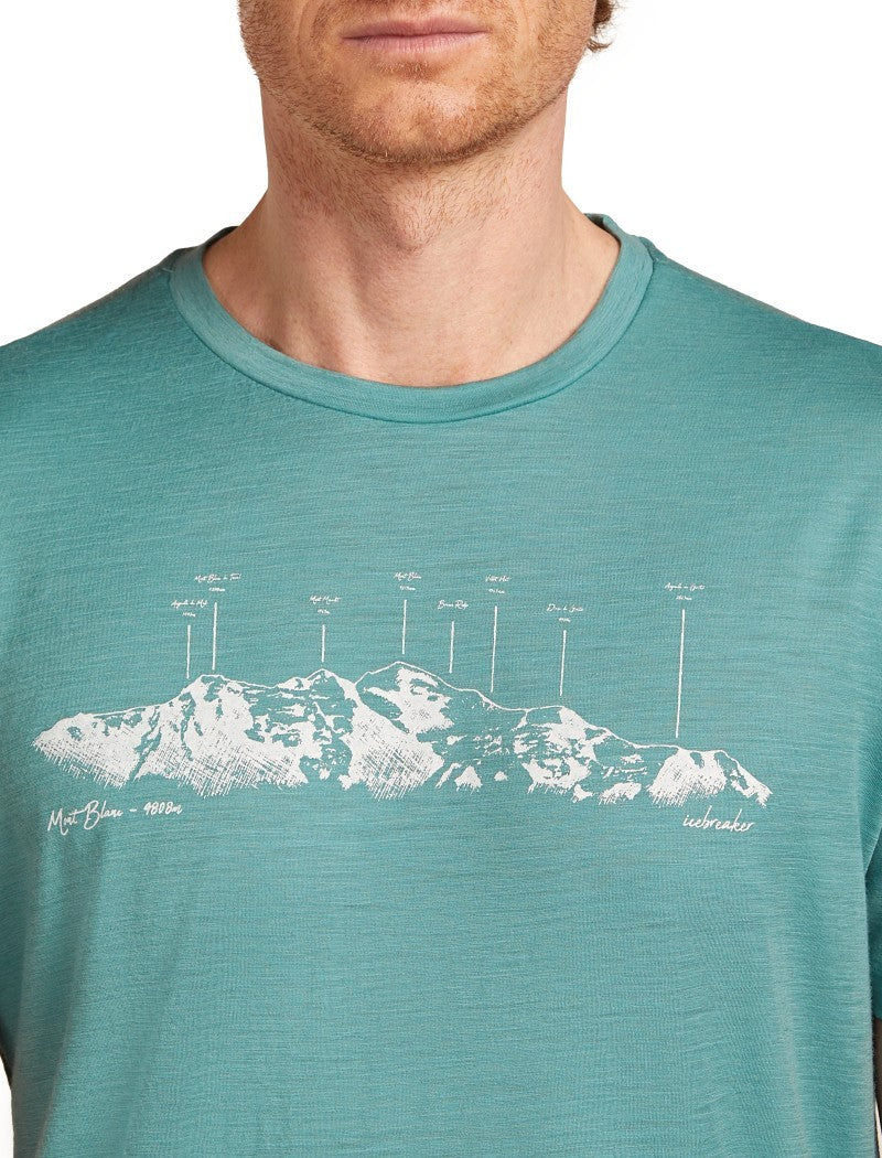 Merino 150 Tech Lite SS Tee - The Peaks - Mens - hydro 1