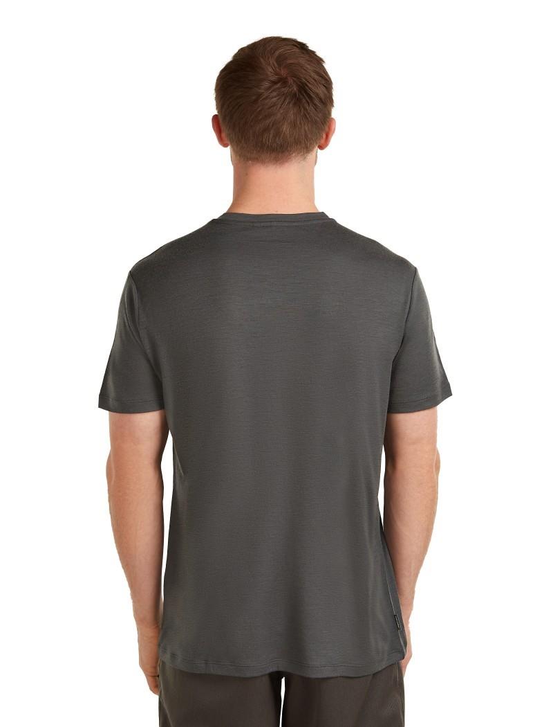 Merino 150 Tech Lite SS Tee - The Peaks - Mens - obsidian 1