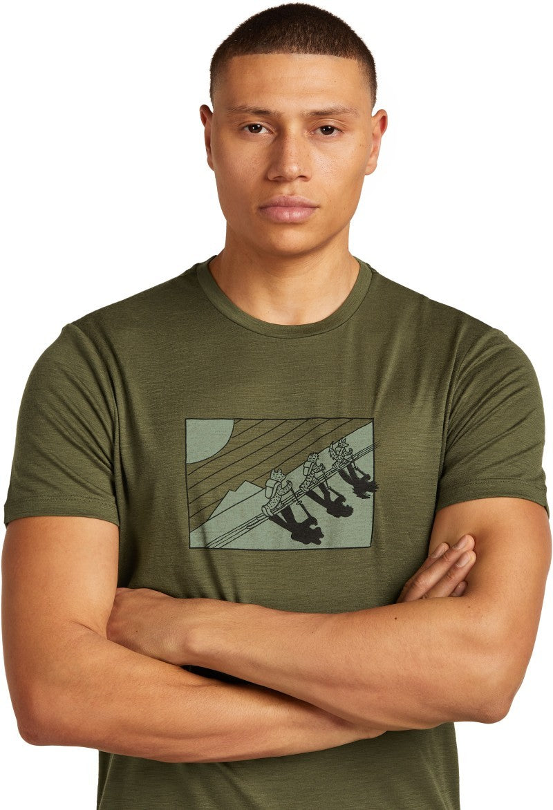 Merino 150 Tech Lite SS Tee - Wild pack - Mens - loden 1