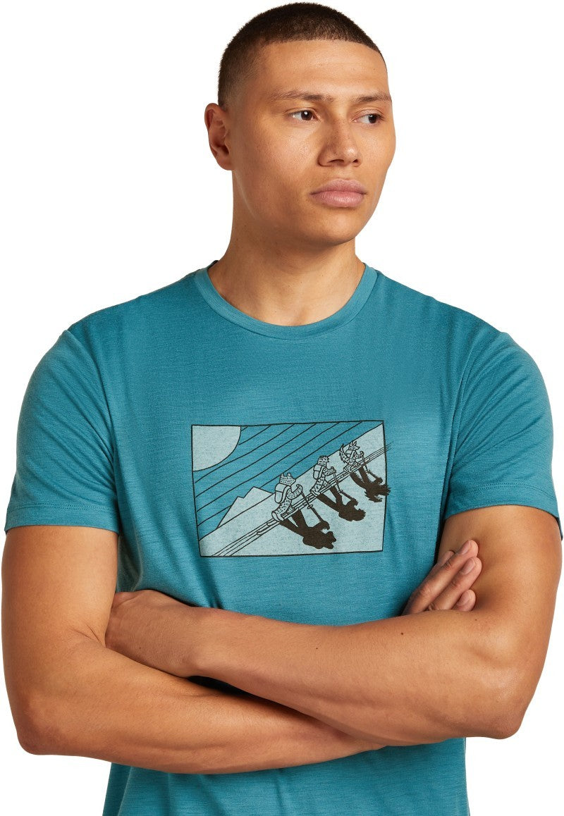 Merino 150 Tech Lite SS Tee - Wild pack - Mens - topaz 1