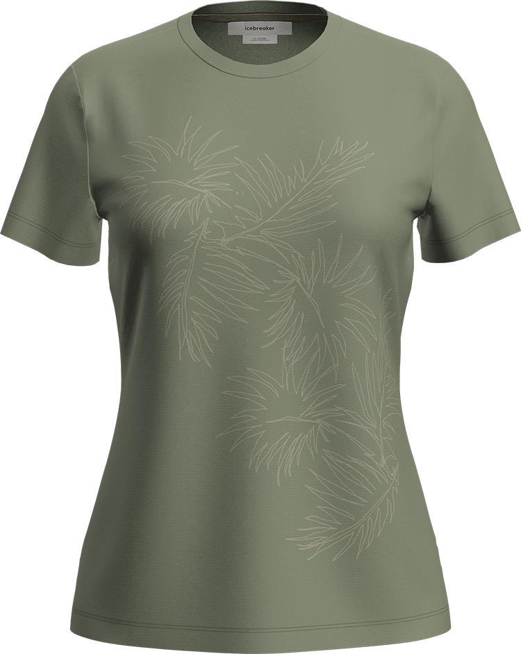 Merino 150 Tech Lite SS Tee - Winter Floral - Womens - Lichen 1