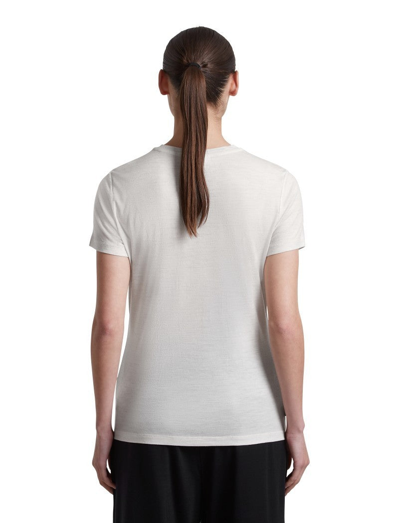 Merino 150 Tech Lite SS Tee - Womens - ecru heather 1