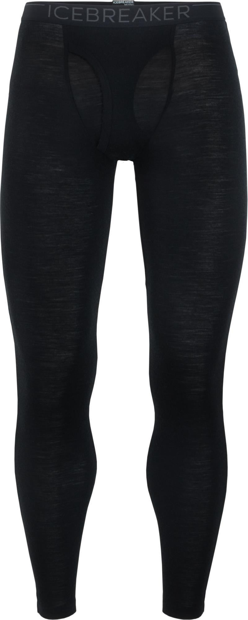 Merino 175 Everyday Leggings with Fly - Mens - Black 1