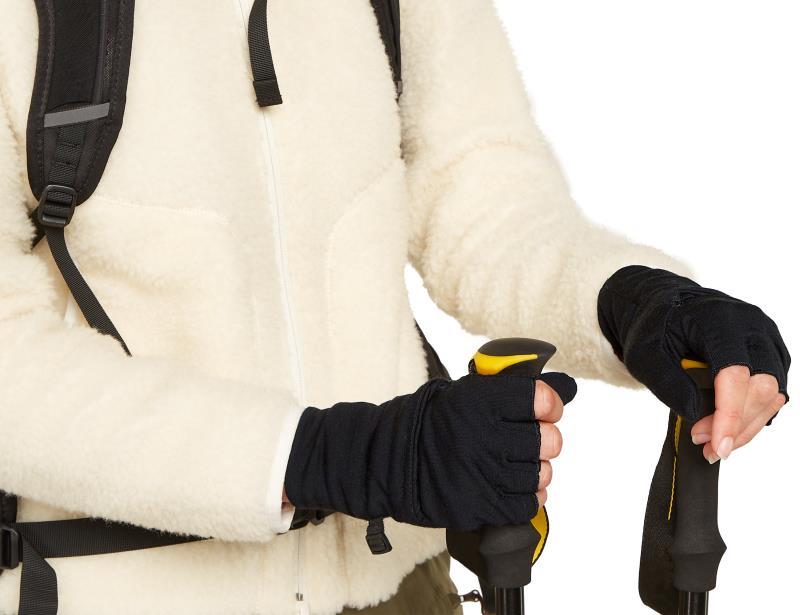 Merino 200 Convertible Mittens - black 1