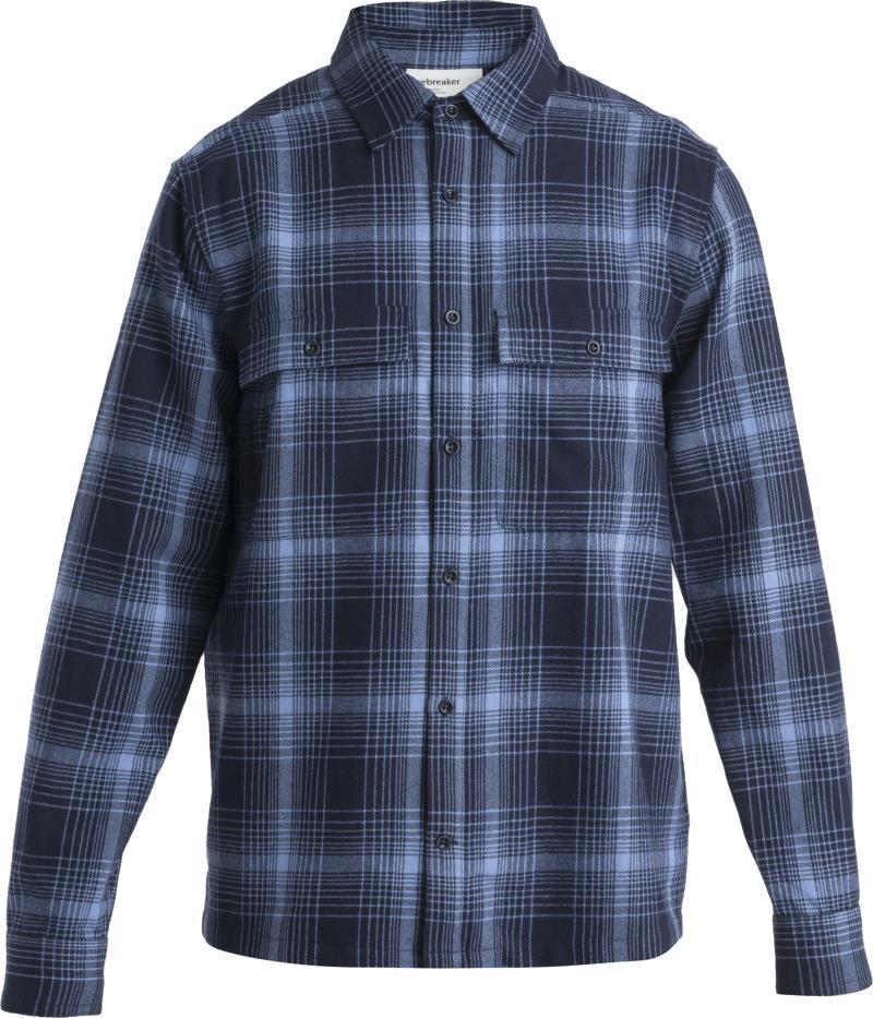 Merino 200 Dawnder LS Flannel Shirt - Plaid - Mens - Midnight Navy / Kyanite 2